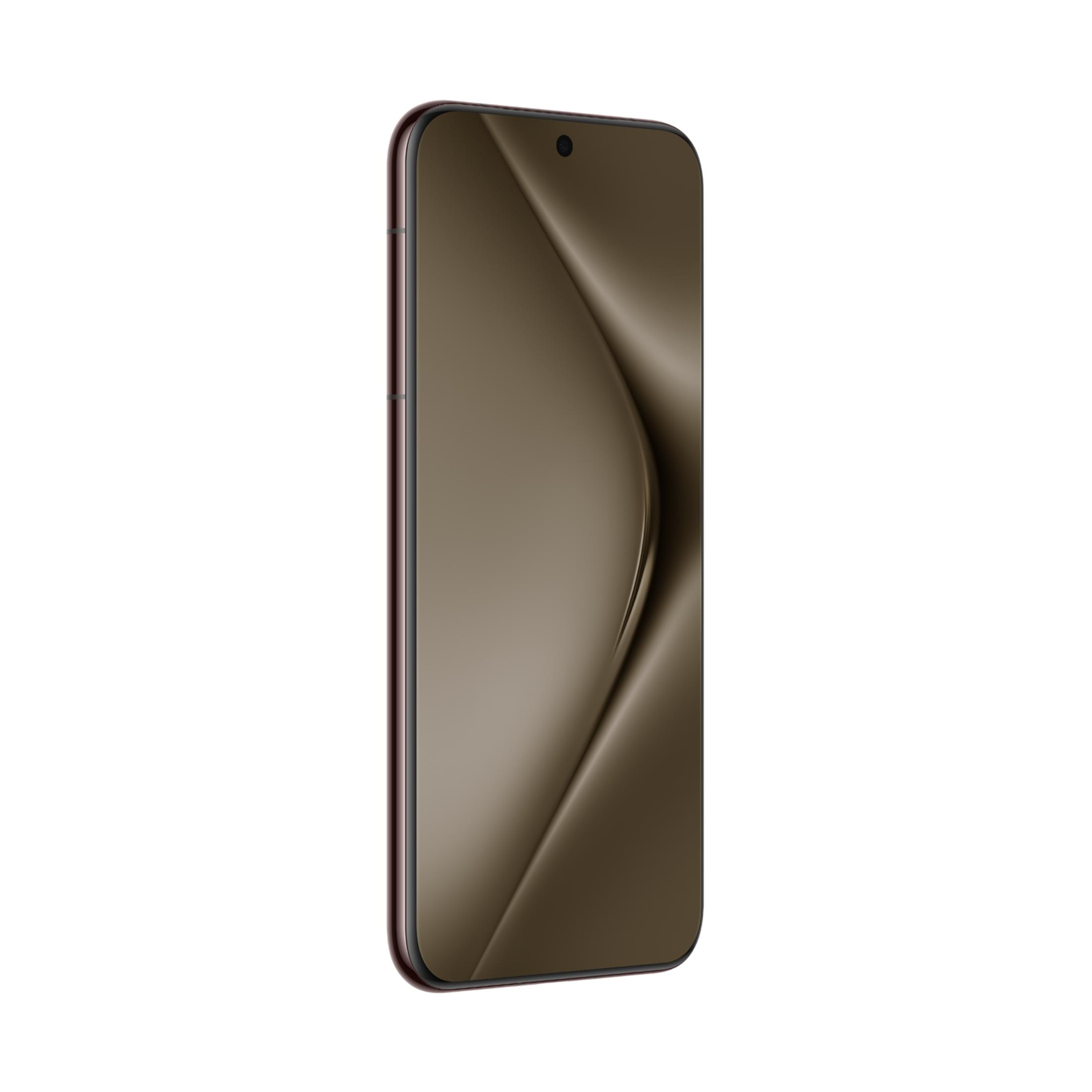 Ein schlankes, dunkles Smartphone mit einem gebogenen Bildschirm.