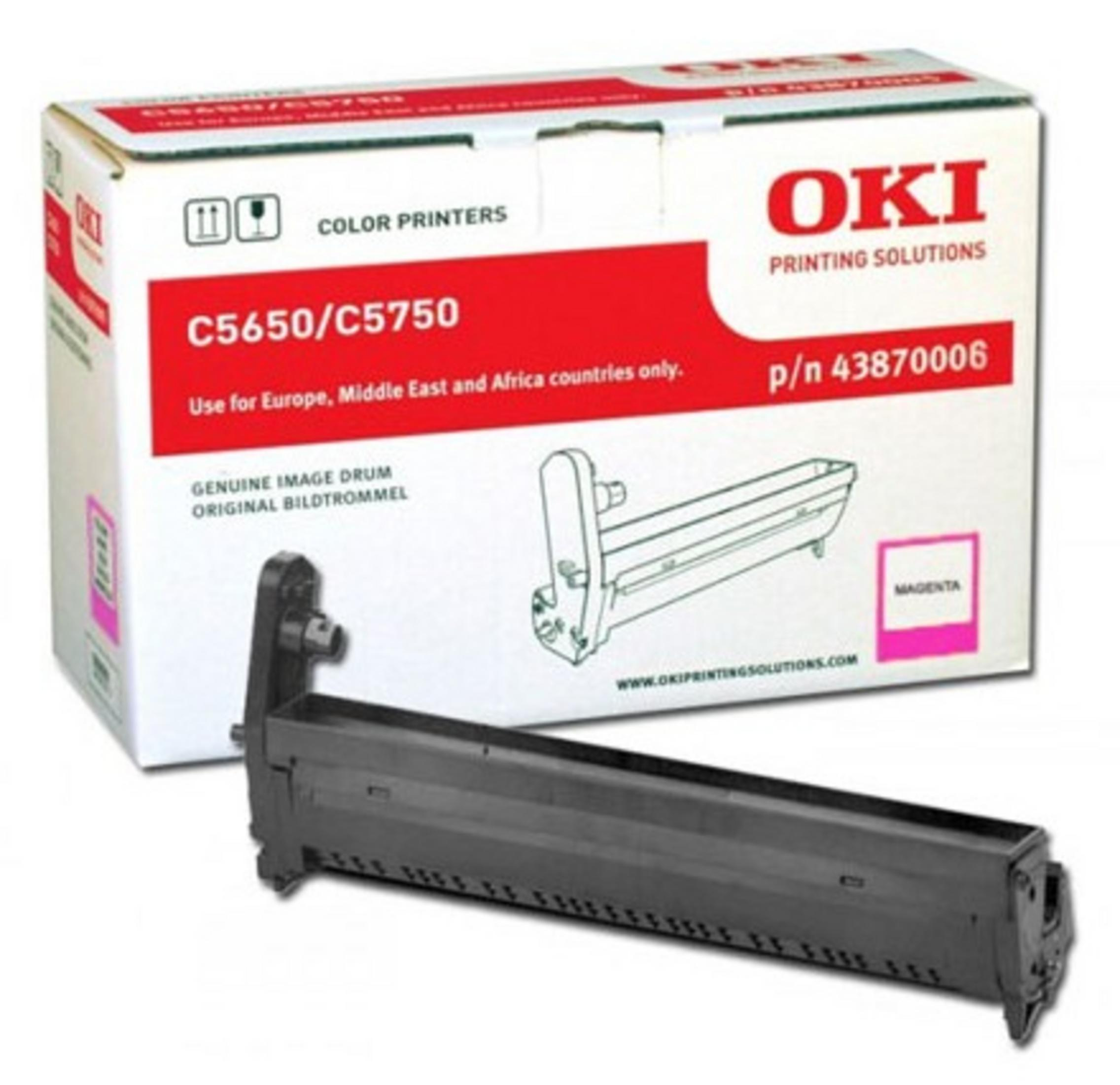 Rullo immagine OKI Magenta per stampanti C5650/C5750, originale.