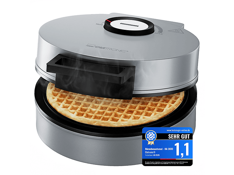 CLATRONIC HA 3833 Waffeleisen Silber