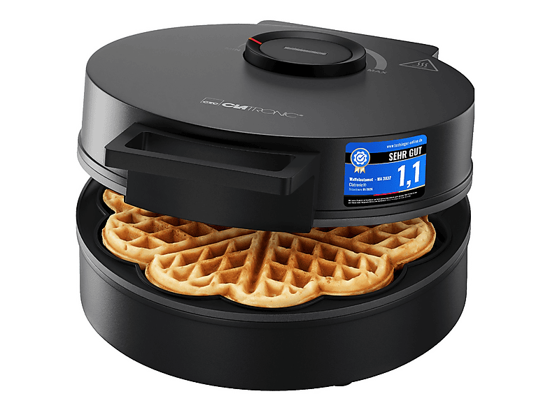 CLATRONIC WA 3832 Waffeleisen Schwarz