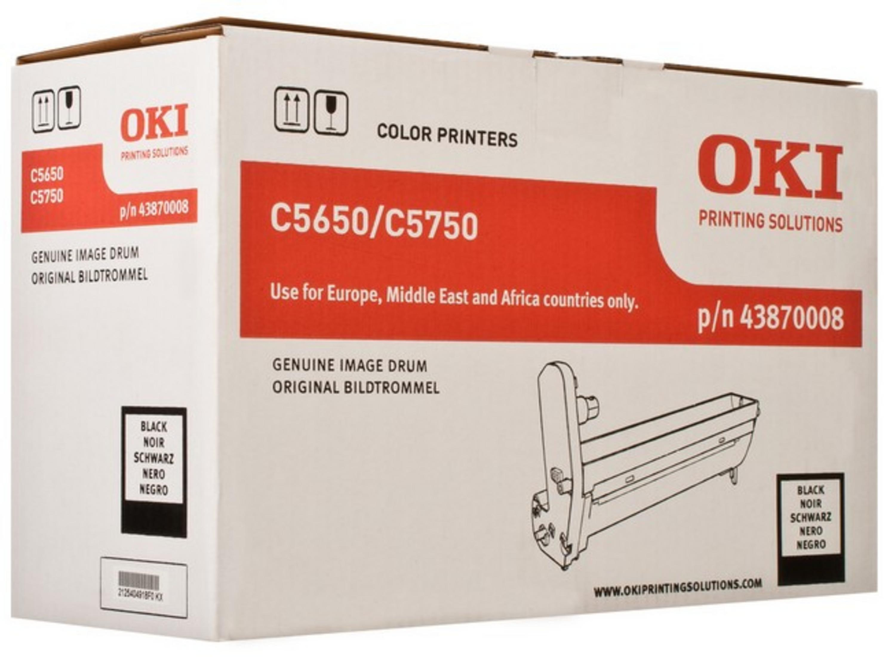 Rullo immagine originale OKI C5650/C5750 per stampanti colore, p/n 43870008.