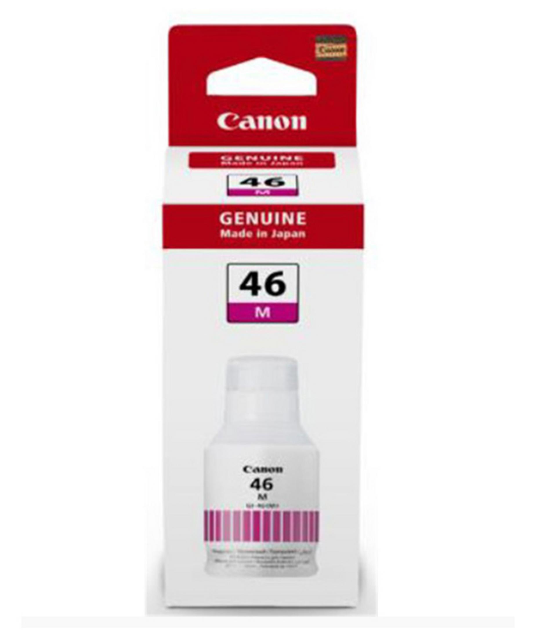 Canon ink 46M magenta, genuine, made in Japan.