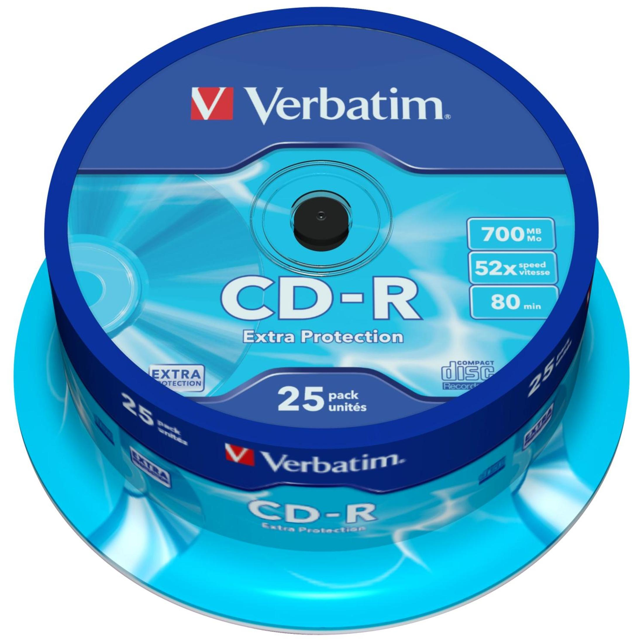 Verbatim CD-R opakowanie 25 szt., 700 MB, 52x, 80 min.