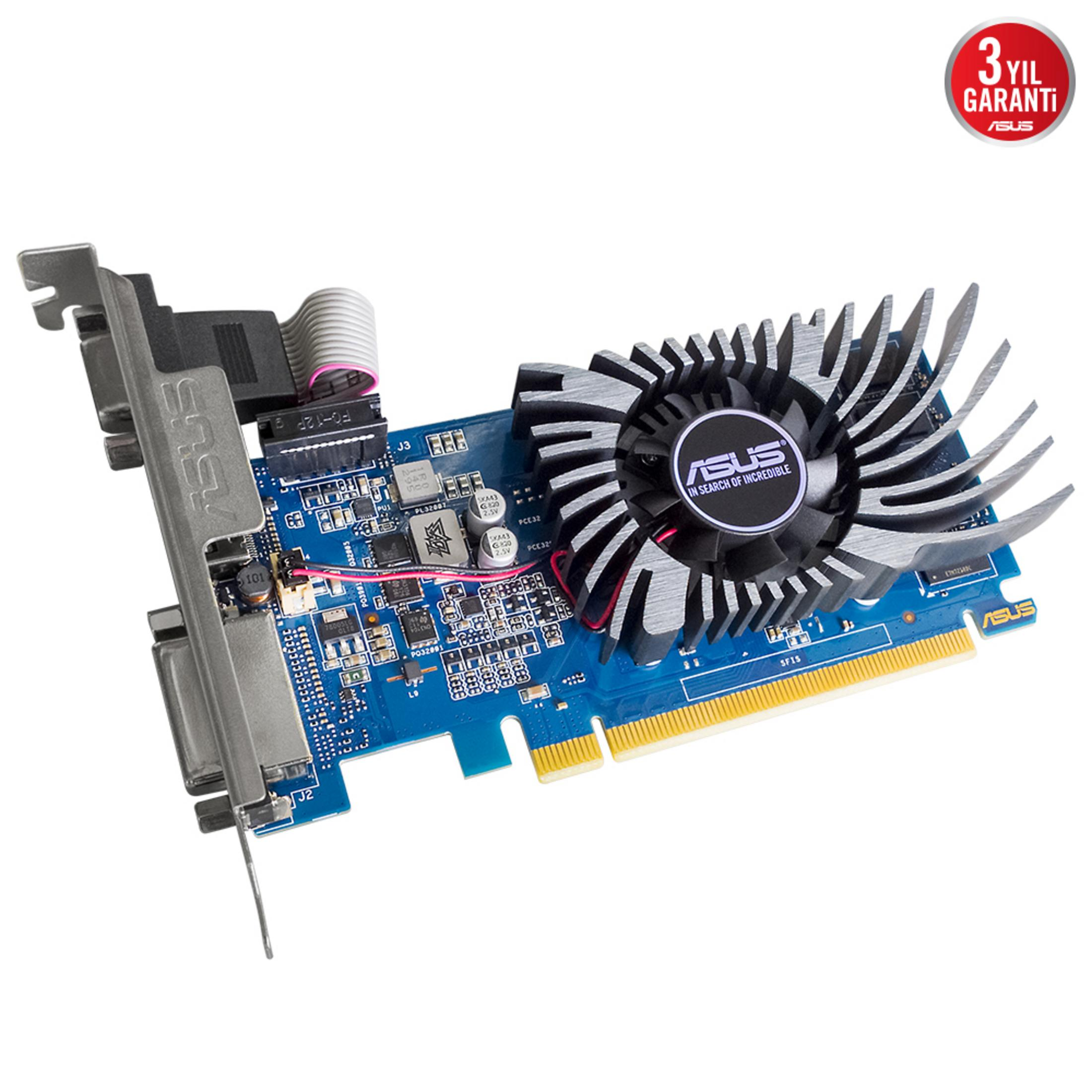 Scheda grafica ASUS blu con ventola e sigillo di garanzia.