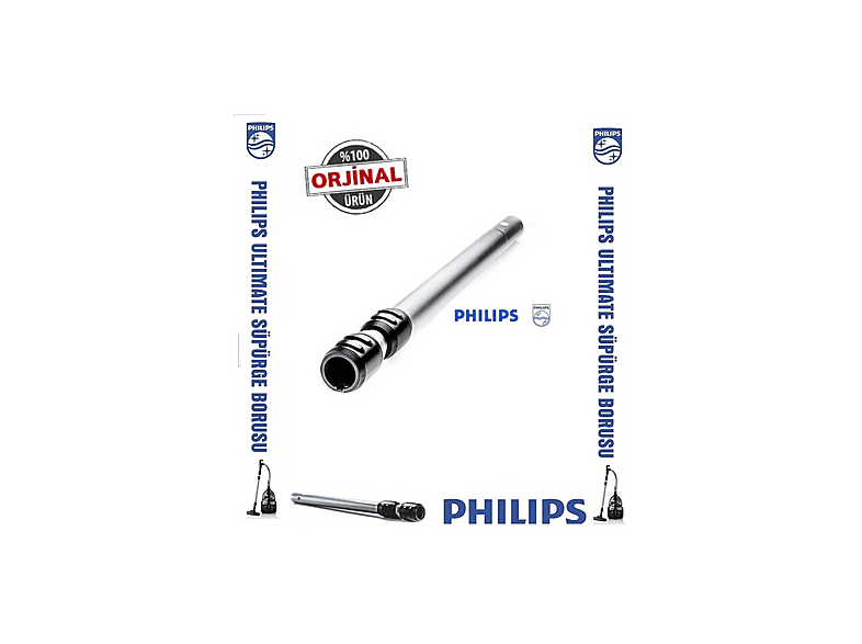 POPULER Philips FC9923 Marathon Ultimate Uyumlu  Çelik Süpürge Borusu