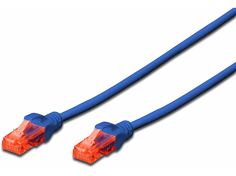 DIGITUS CAT6 UTP CU LSHZ AWG 26/7 Patch Network 1 m Mavi Ağ Kablosu