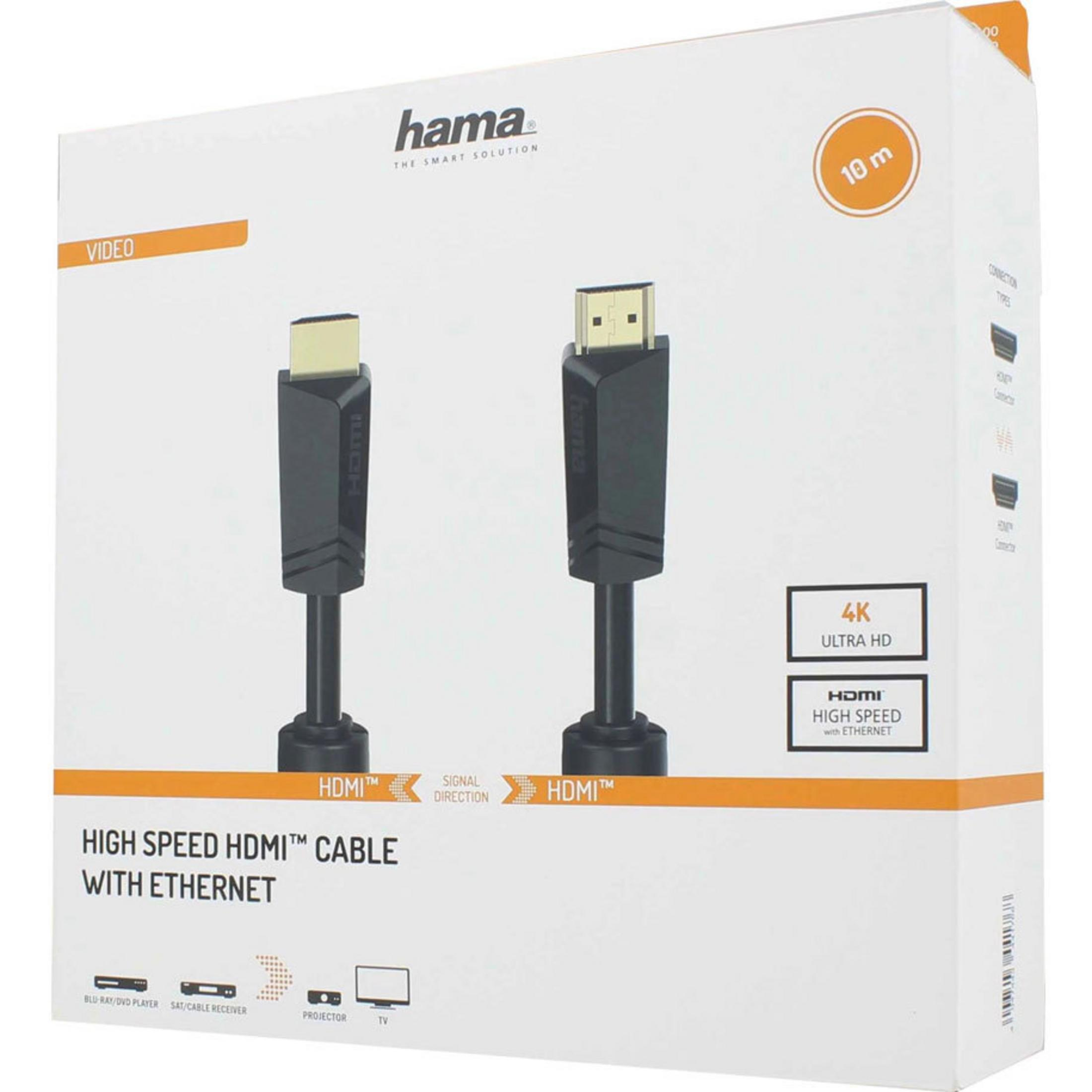 Boîte pour un câble HDMI de 10m, 4K Ultra HD, Haute Vitesse avec Ethernet.