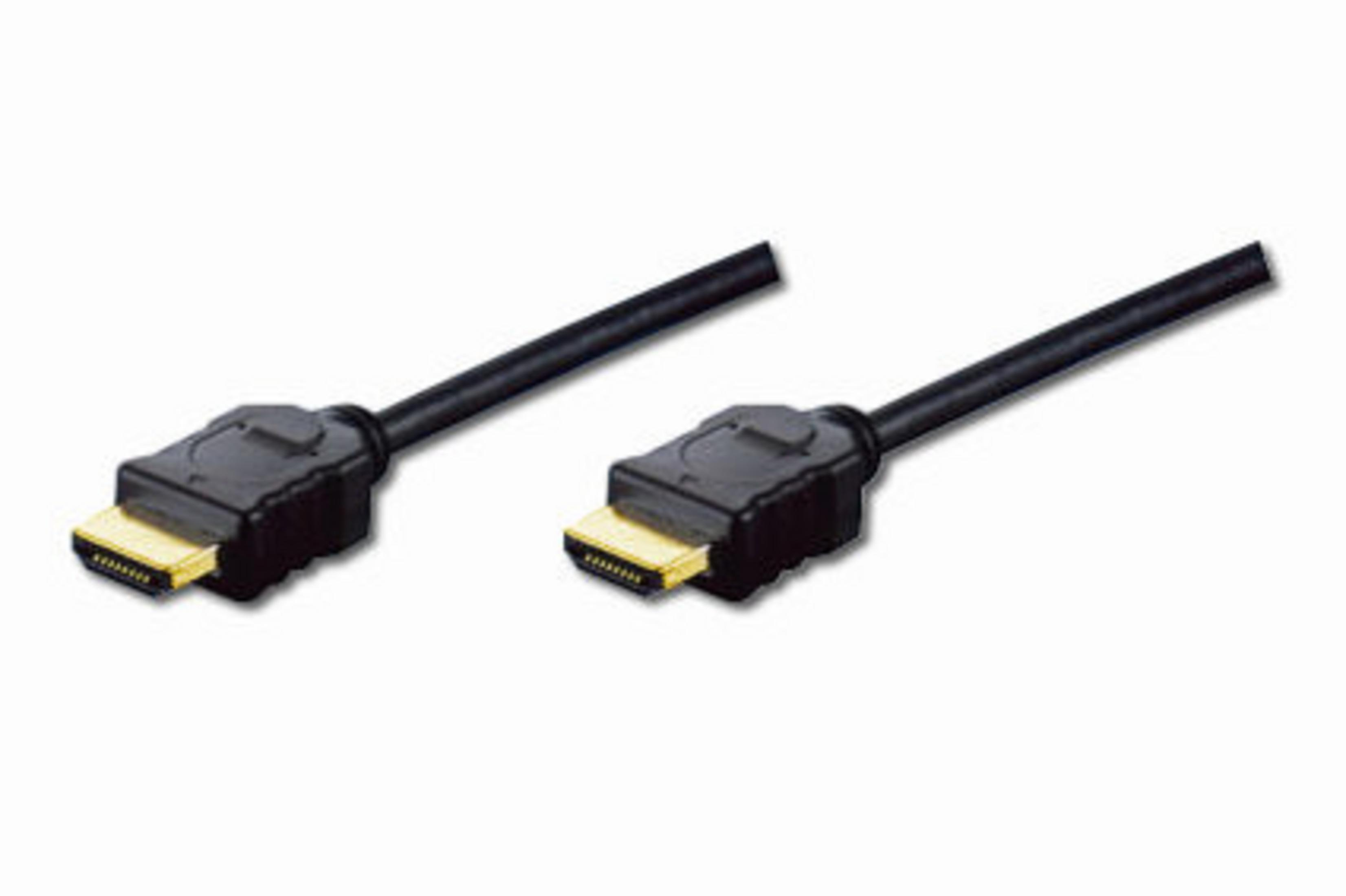 DIGITUS Altın Uçlu 5m FHD AK-330114-050-S HDMI Kablo Siyah