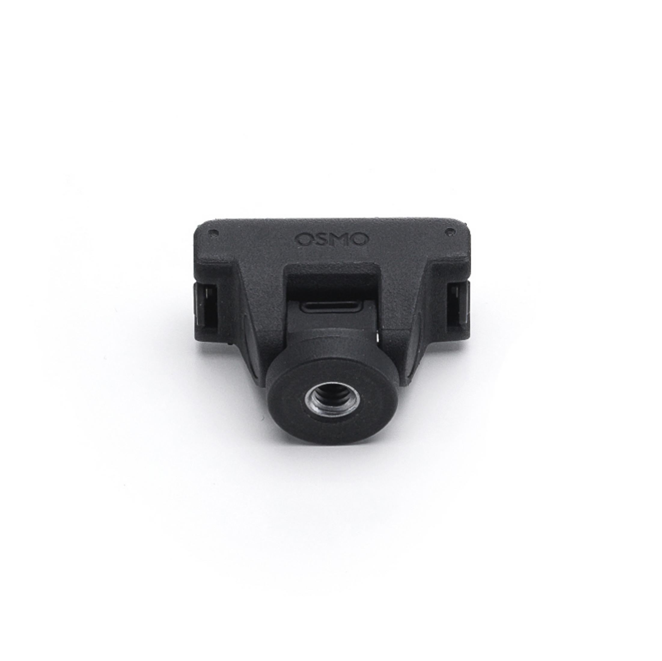 Schwarzer OSMO-Adapter mit Gewindeanschluss, auf weißem Hintergrund.