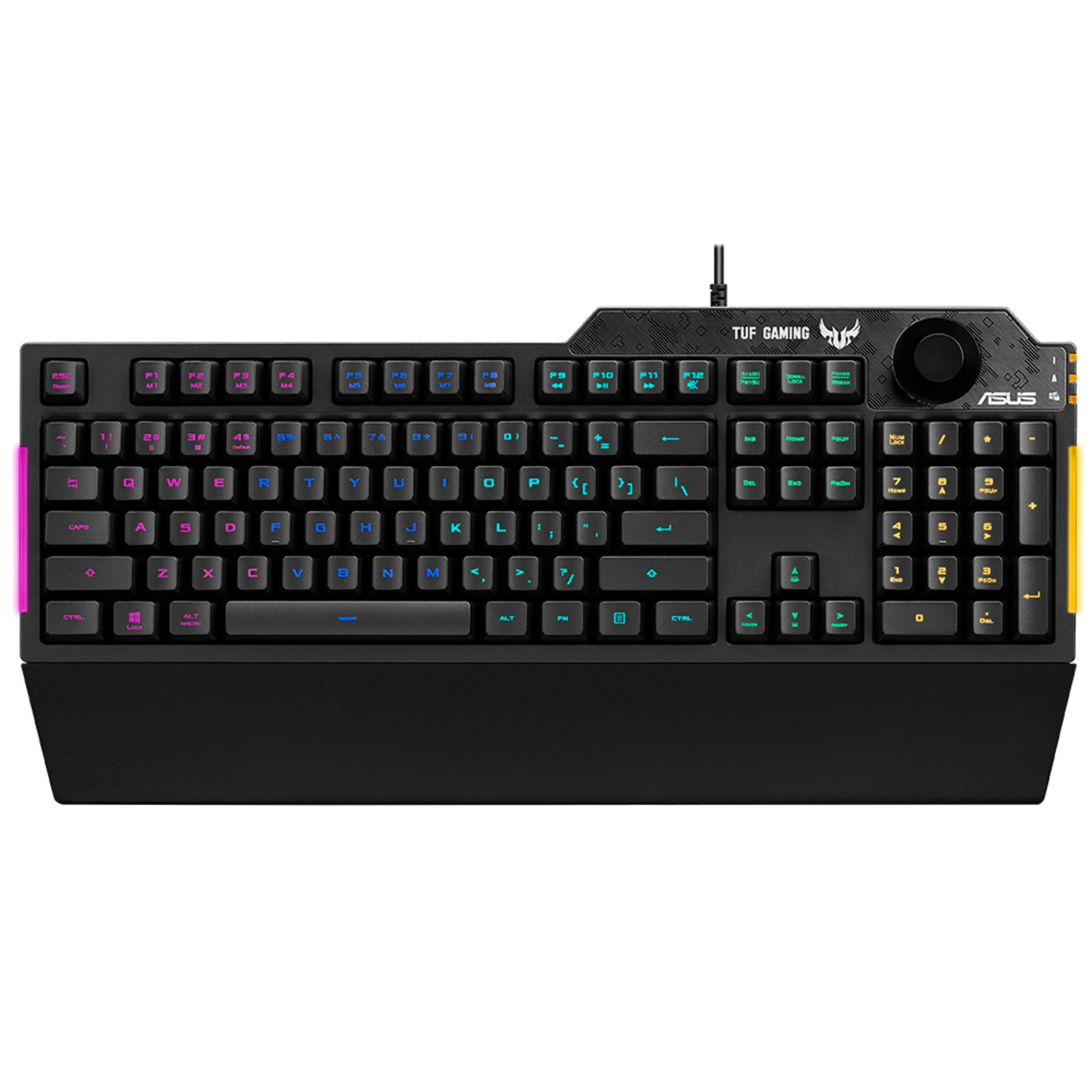 ASUS TUF GAMING K1 RGB MECH BRANE TURKCE OYUNCU KLAVYES Kablolu Gaming Klavye Siyah