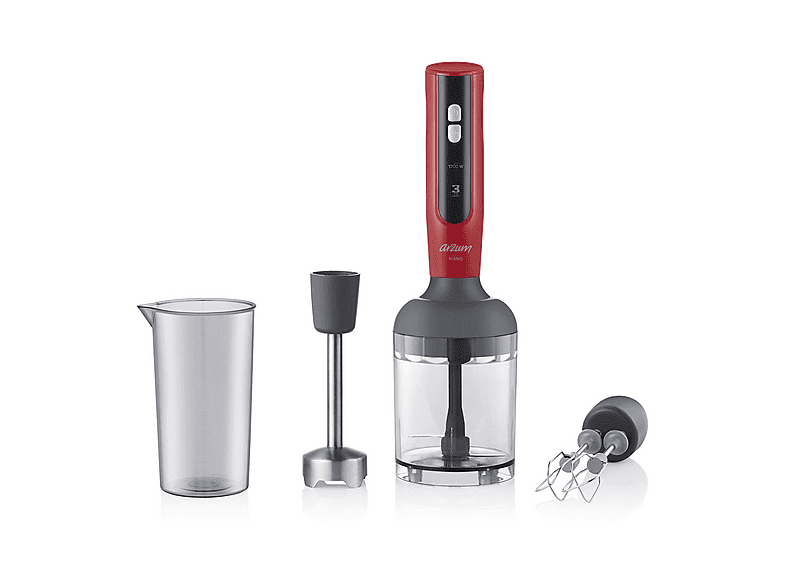 ARZUM AR1092 Mano 1700 W El Blender Seti Kırmızı