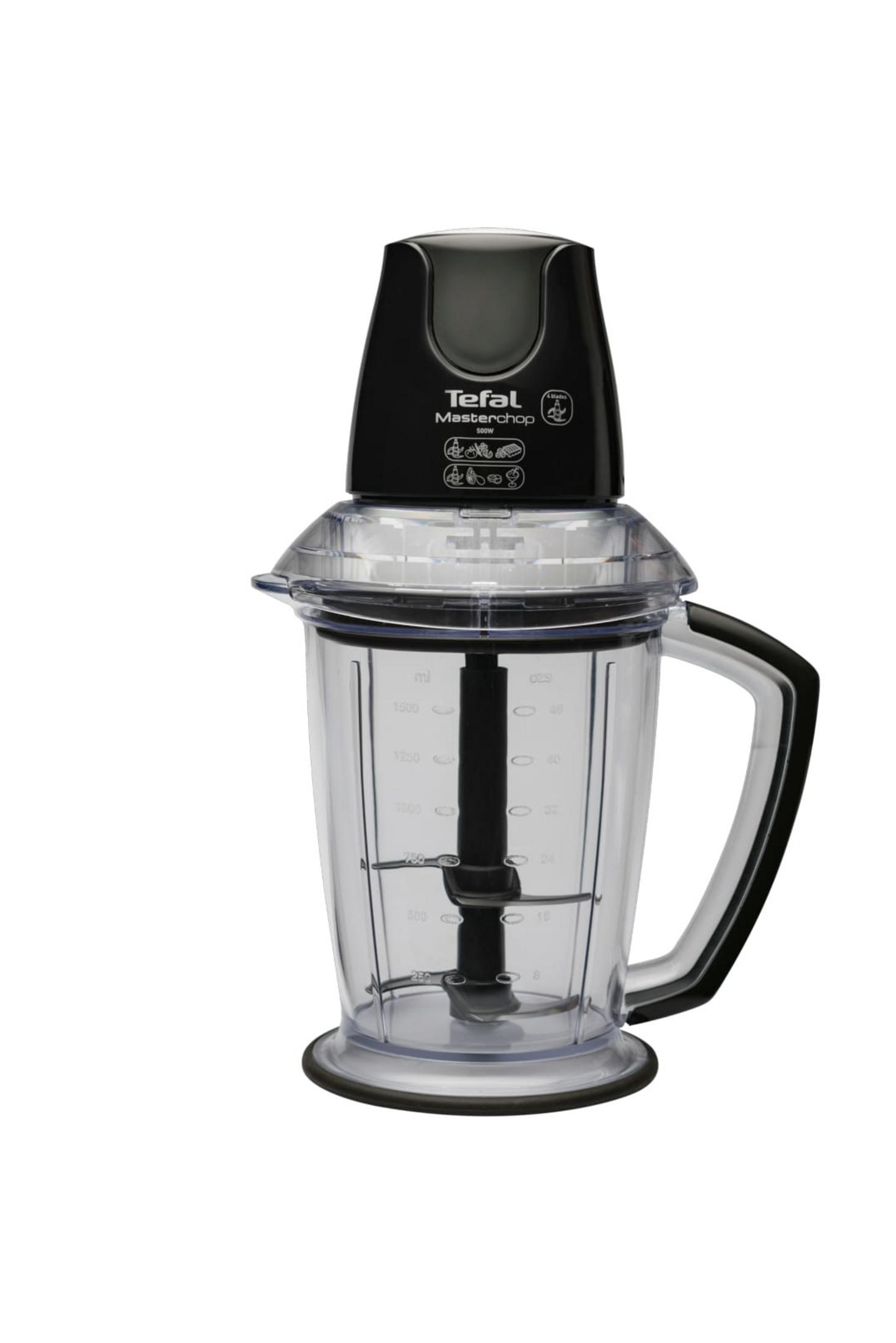 TEFAL Masterchop XXL 4 Bıçaklı Maxi 500 W Rondo ve Doğrayıcı Siyah