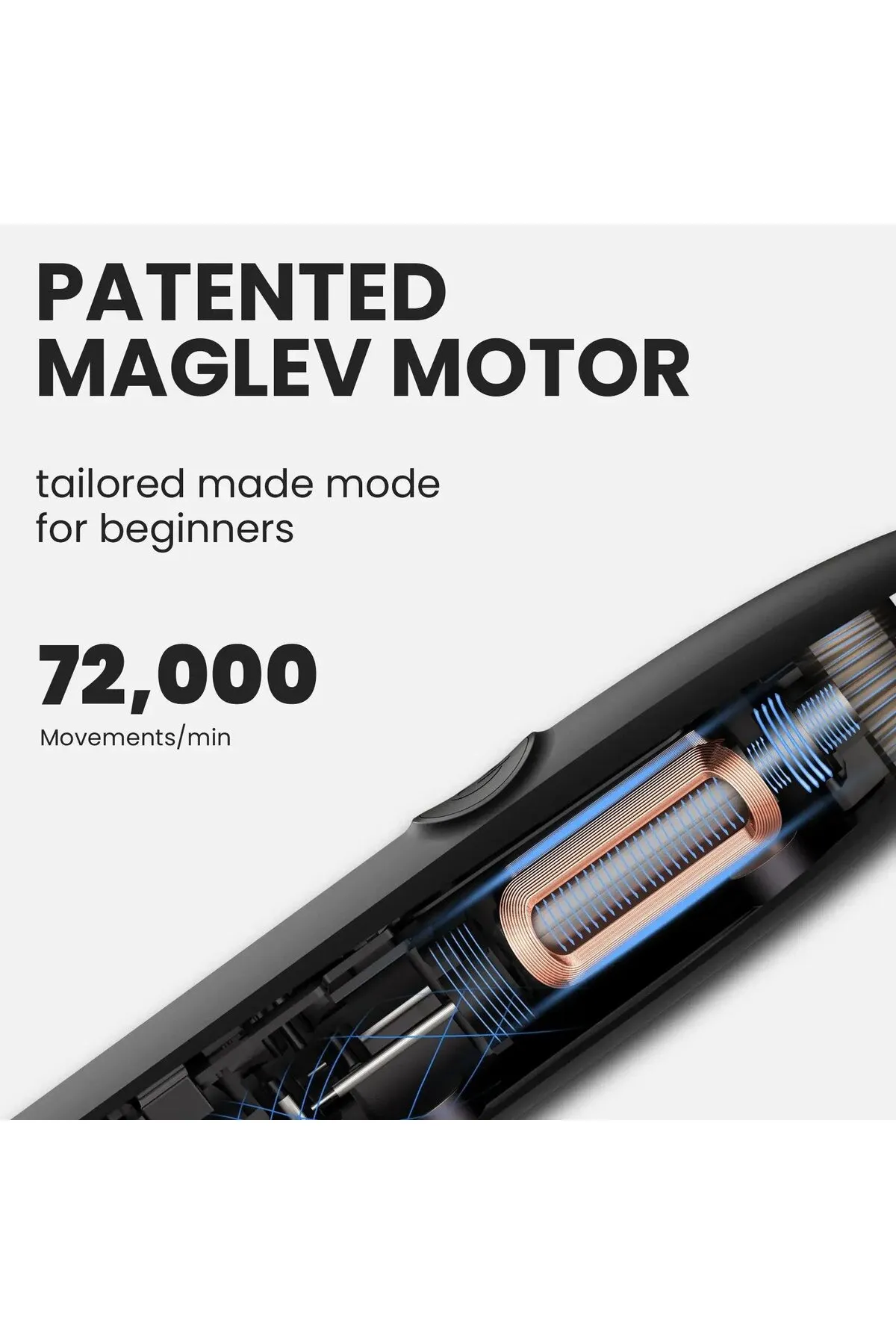 Patentierter Maglev-Motor mit 72.000 U/min für Anfänger.