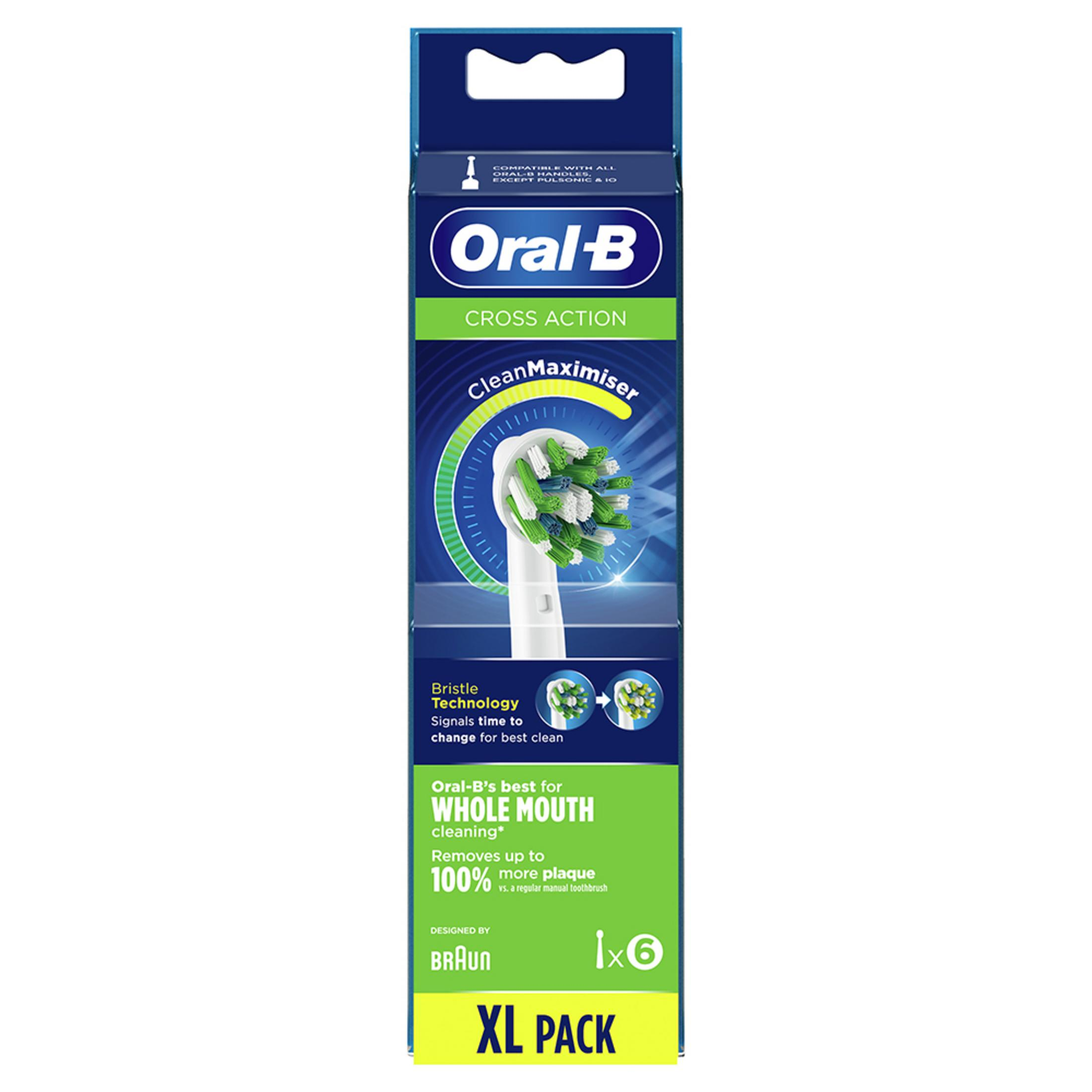 Oral-B Cross Action cabezales de cepillo de dientes XL paquete de 6.