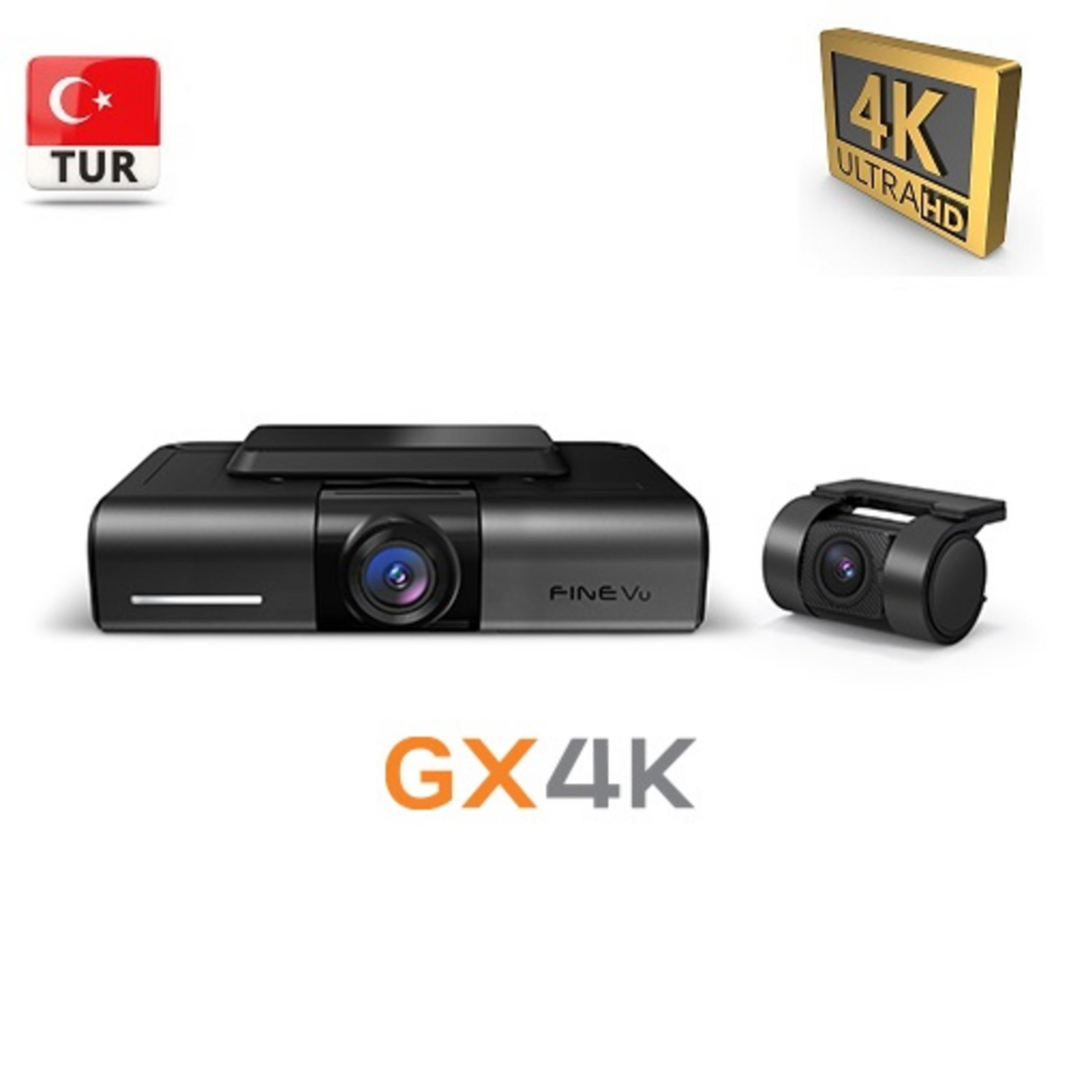 Twee zwarte camera's met 4K ULTRA HD logo en Turkse vlag.