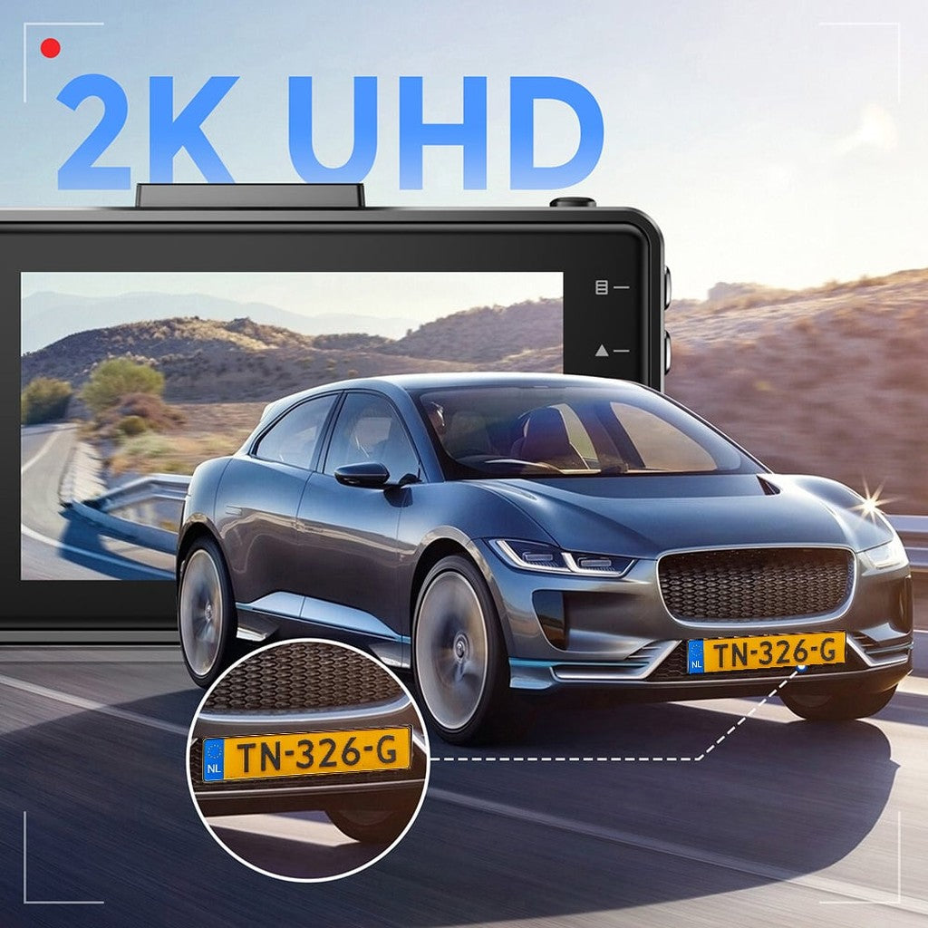 Een auto met kenteken TN-326-G rijdt op een weg. 2K UHD.