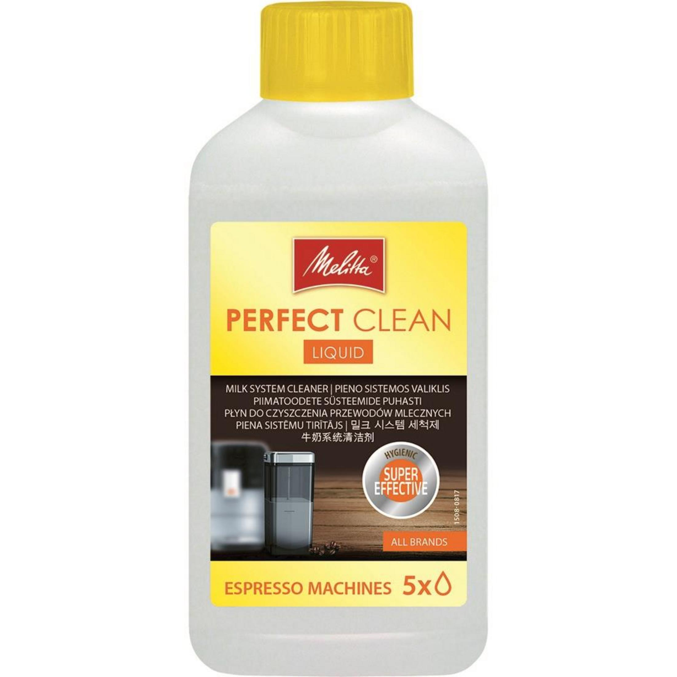 Melitta Perfect Clean Flüssigreiniger für Espressomaschinen. Mit Hygienesiegel.