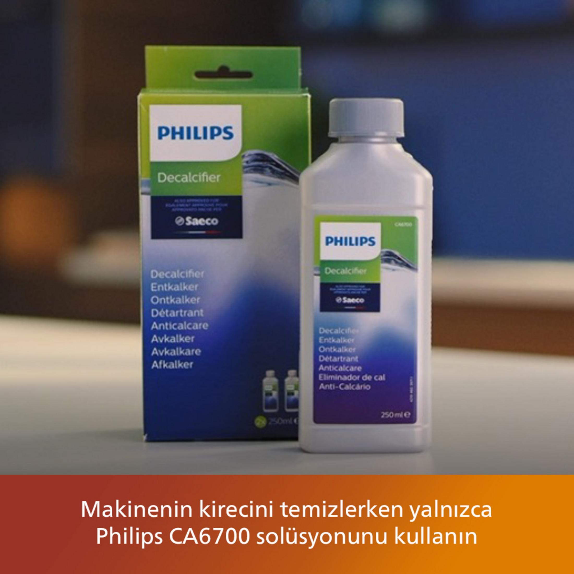 Philips Entkalker-Flasche und -Schachtel, 250ml.