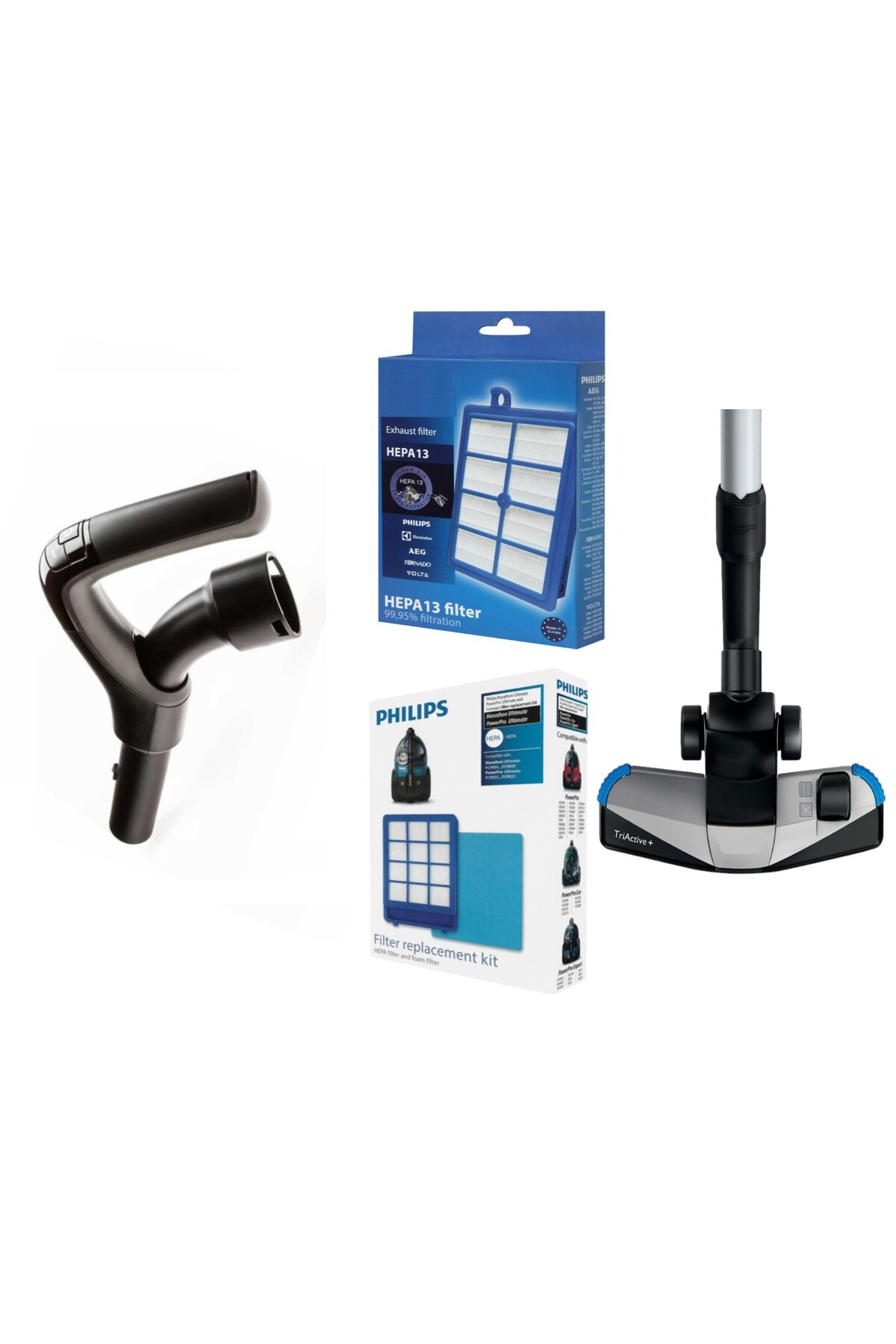 POPULER Philips FC9924 Marathon Ultimate Uyumlu  Kumanda Sapı + Filtre Seti + Başlık