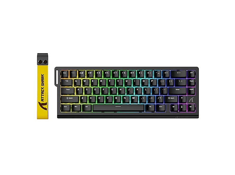 ATTACK SHARK X68 HE Hall Effect Rapid Trigger Kablosuz Mekanik Klavye Siyah