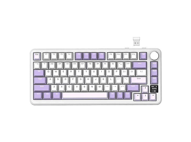 ATTACK SHARK X85 Pro Kablosuz Mekanik Klavye Lavender Fiyat