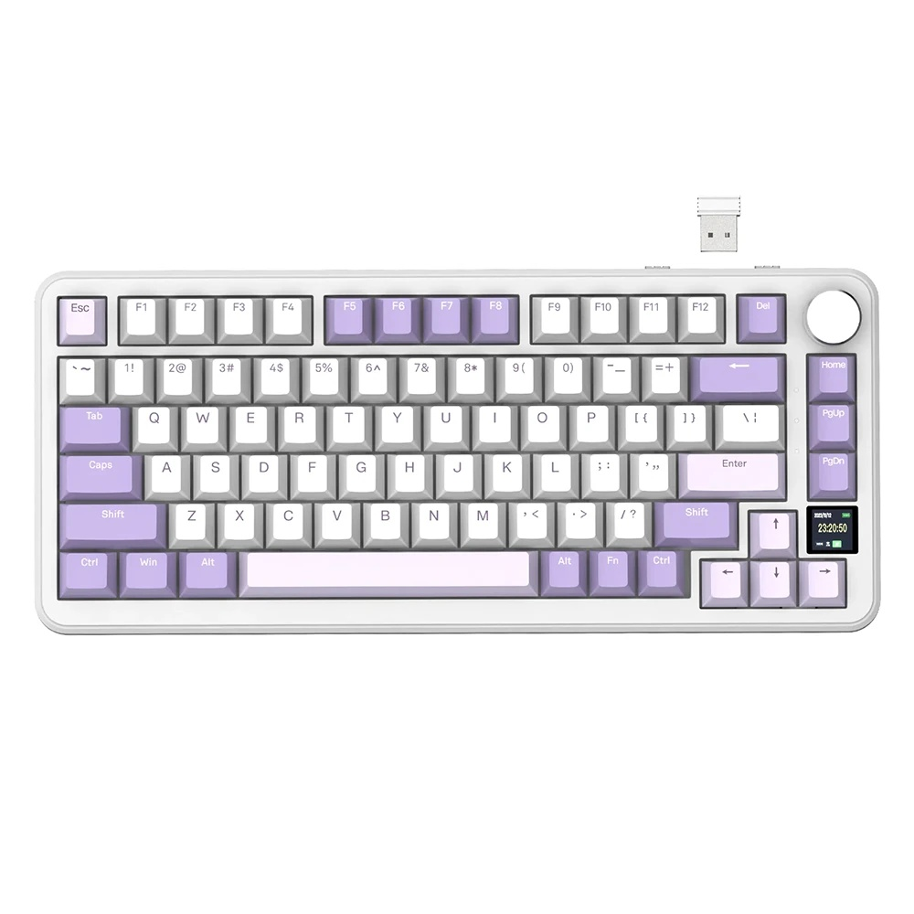 ATTACK SHARK X85 Pro Kablosuz Mekanik Klavye Lavender