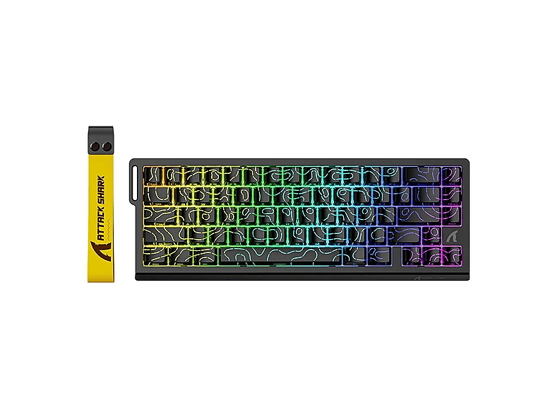 ATTACK SHARK X68 HE Hall Effect Rapid Trigger Kablolu Mekanik Klavye Siyah