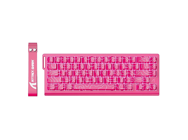 ATTACK SHARK X68 HE Hall Effect Rapid Trigger Kablolu Mekanik Oyuncu Klavyesi Pembe