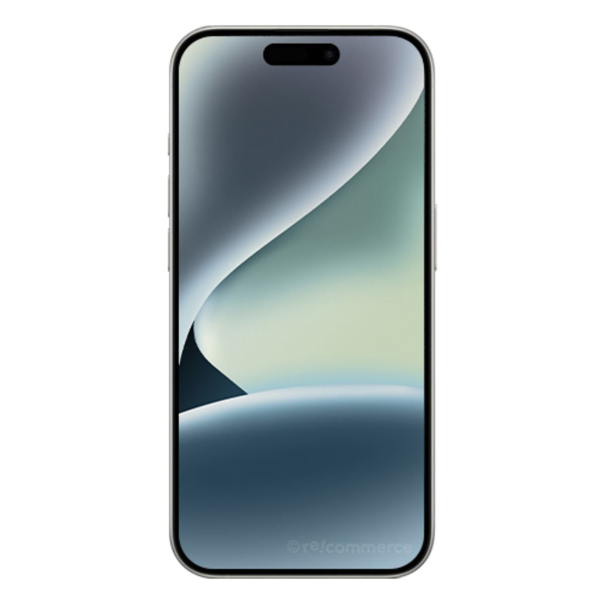 Ein modernes Smartphone mit dunkler Notch oben und Farbverlauf-Hintergrund.