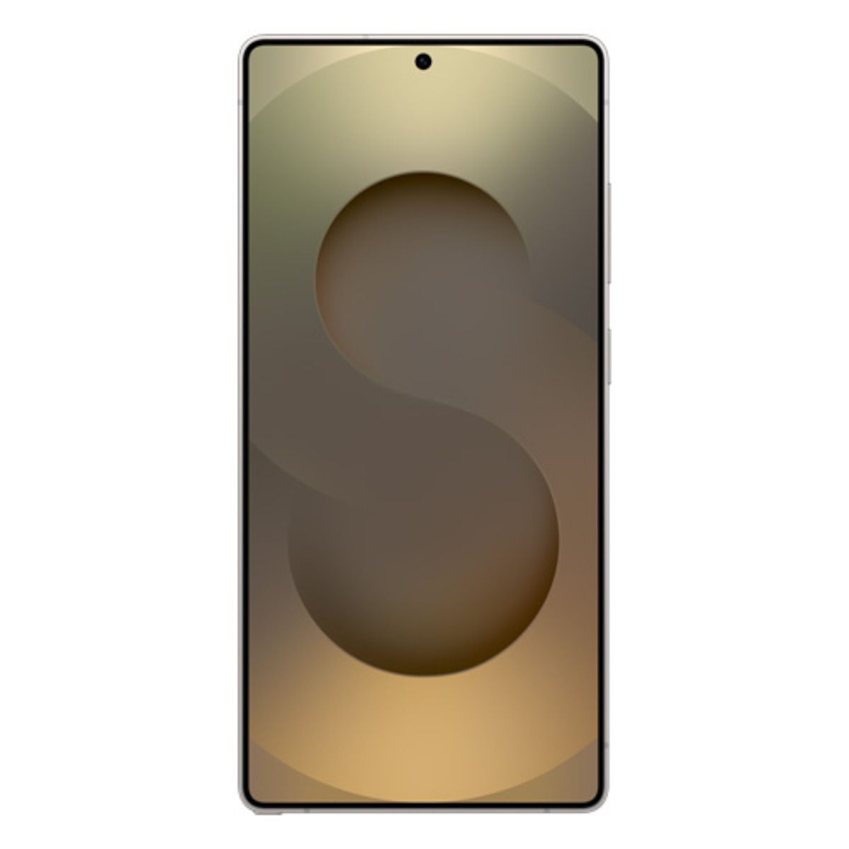 Uno smartphone che visualizza un motivo circolare astratto sullo schermo.