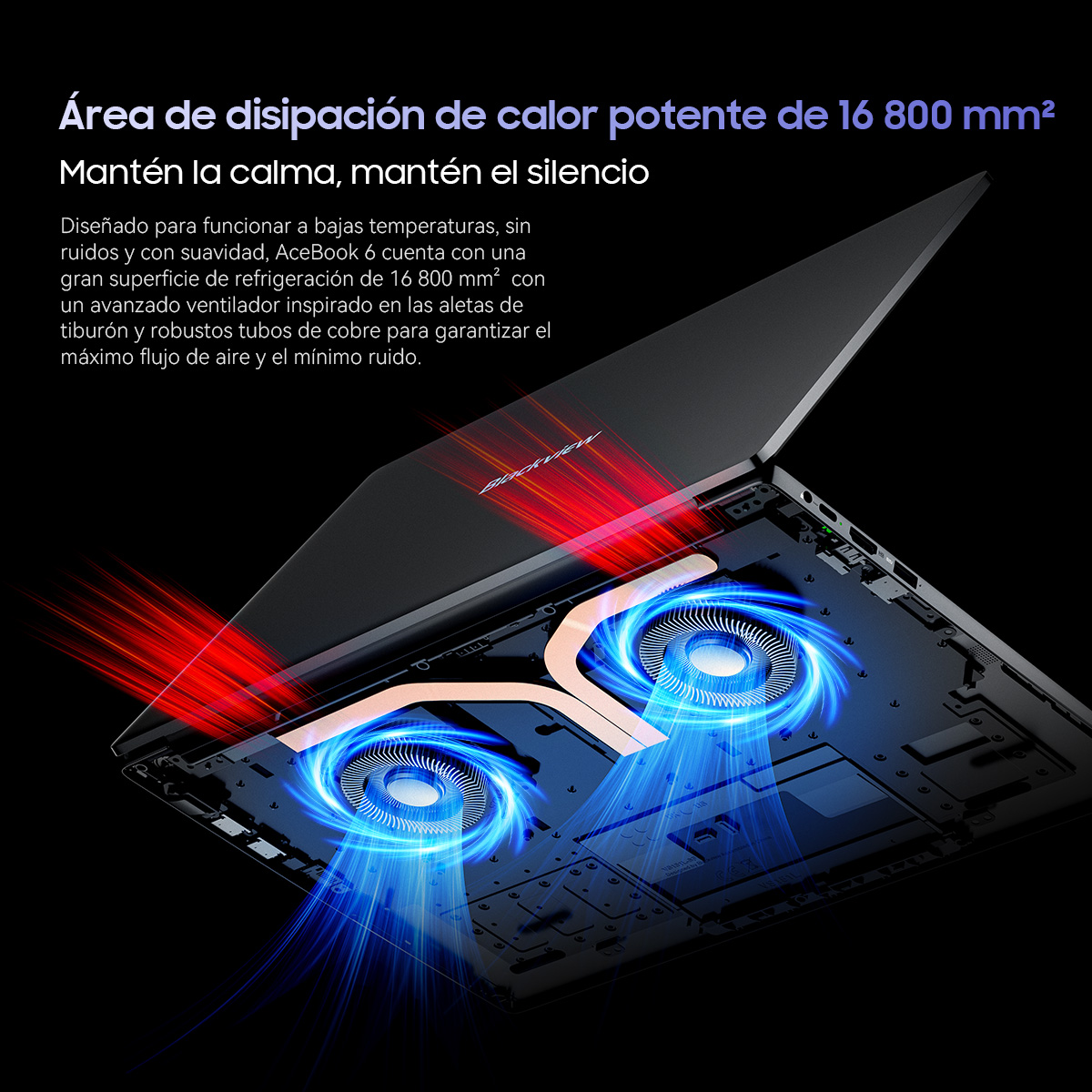 Refrigeración portátil: Aire caliente sale de ventiladores, aire frío entra.