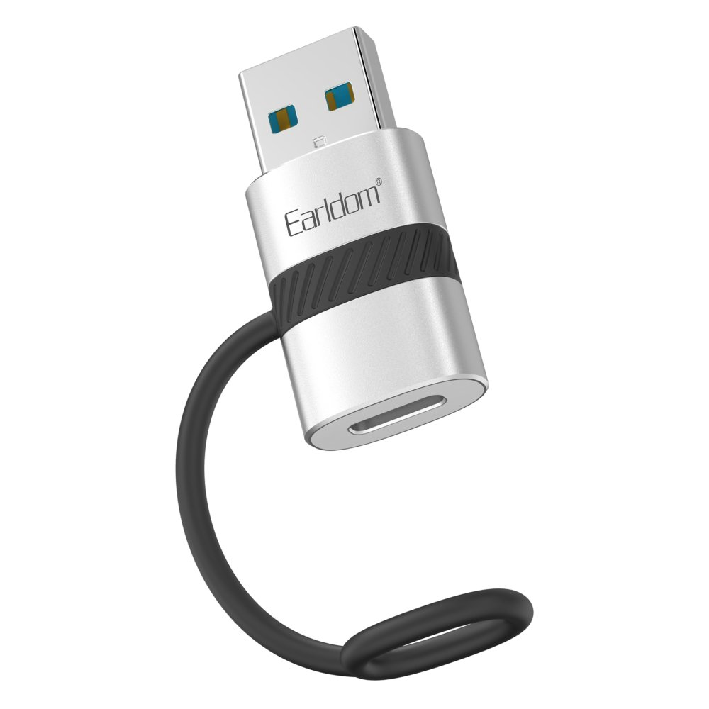 EARLDOM OT91A USB to Type-C Dönüştürücü Adaptör Gümüş