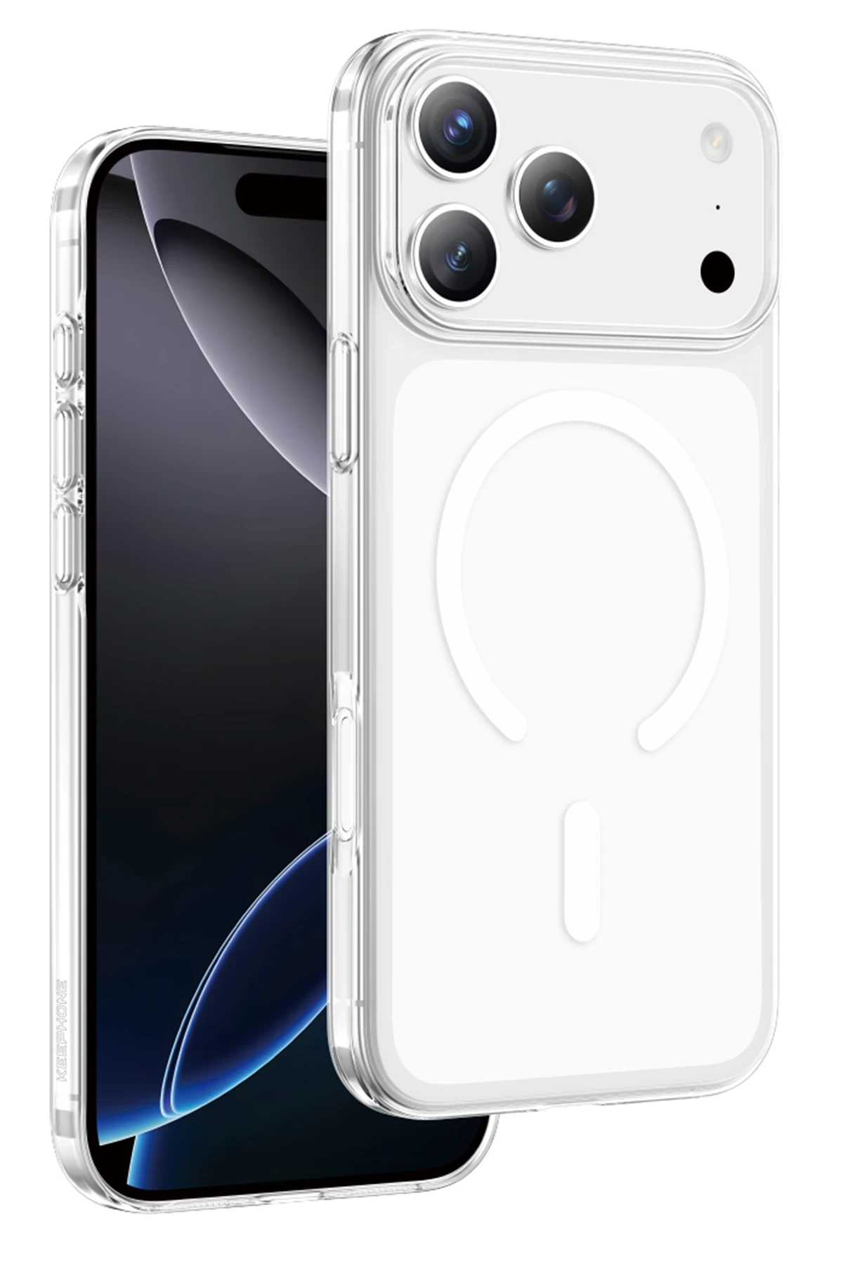 KEEPHONE X-Crystal Slim iPhone17 Pro Max  MagSafe Telefon kılıfı Şeffaf