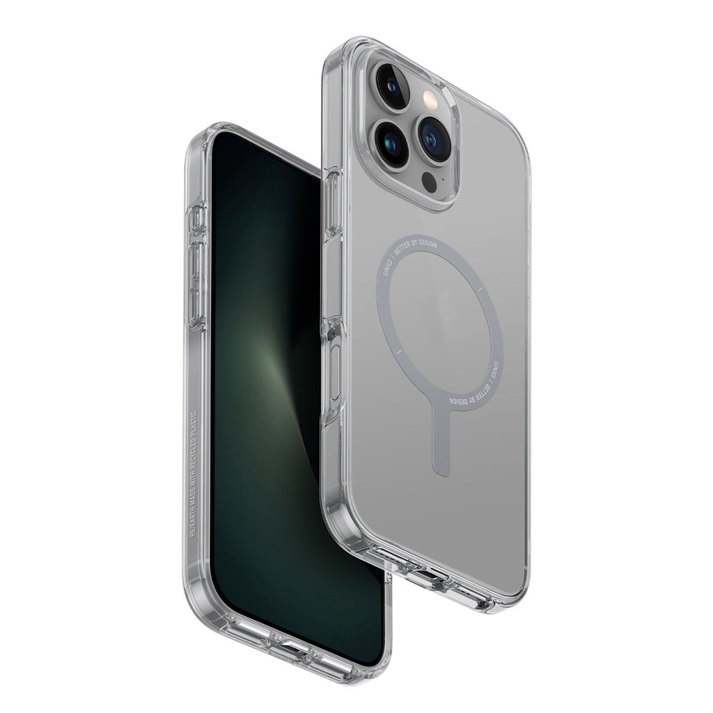 UNIQ Clario iPhone 16 Pro MagSafe Telefon kılıfı Şeffaf