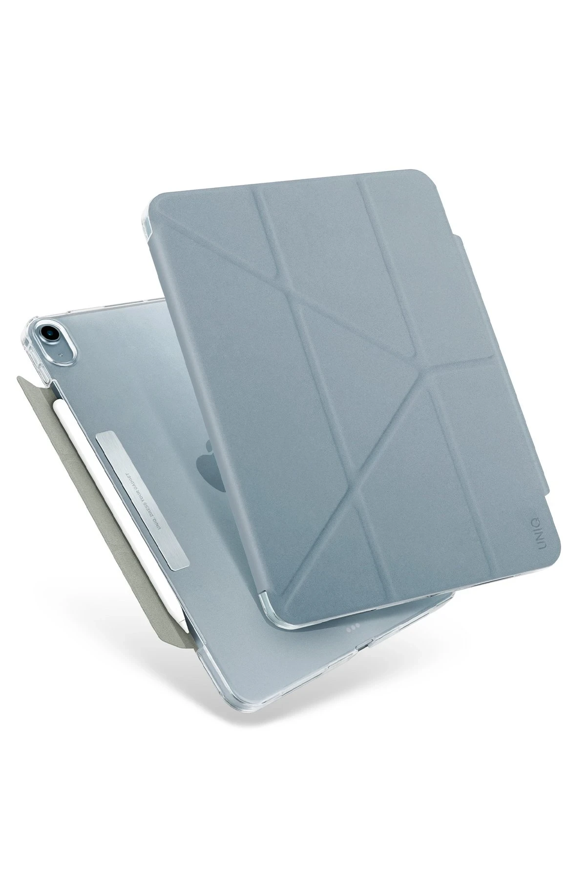 Kalemli açık gri tablet.