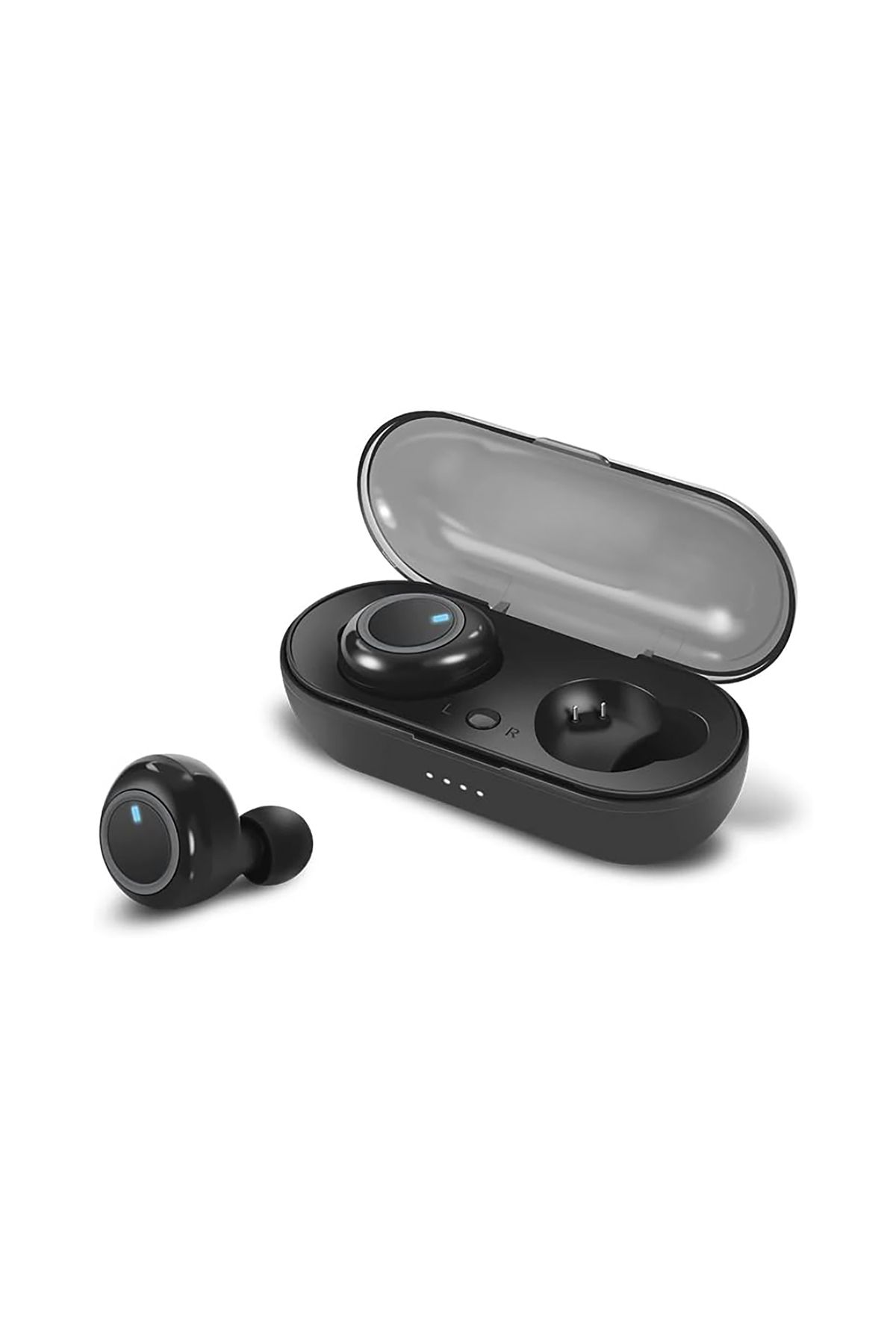 PIRANHA 9958 | Mikrofonlu | Şarjlı | Android & iOS Kablosuz TWS Kablosuz Bluetooth Kulaklık Siyah
