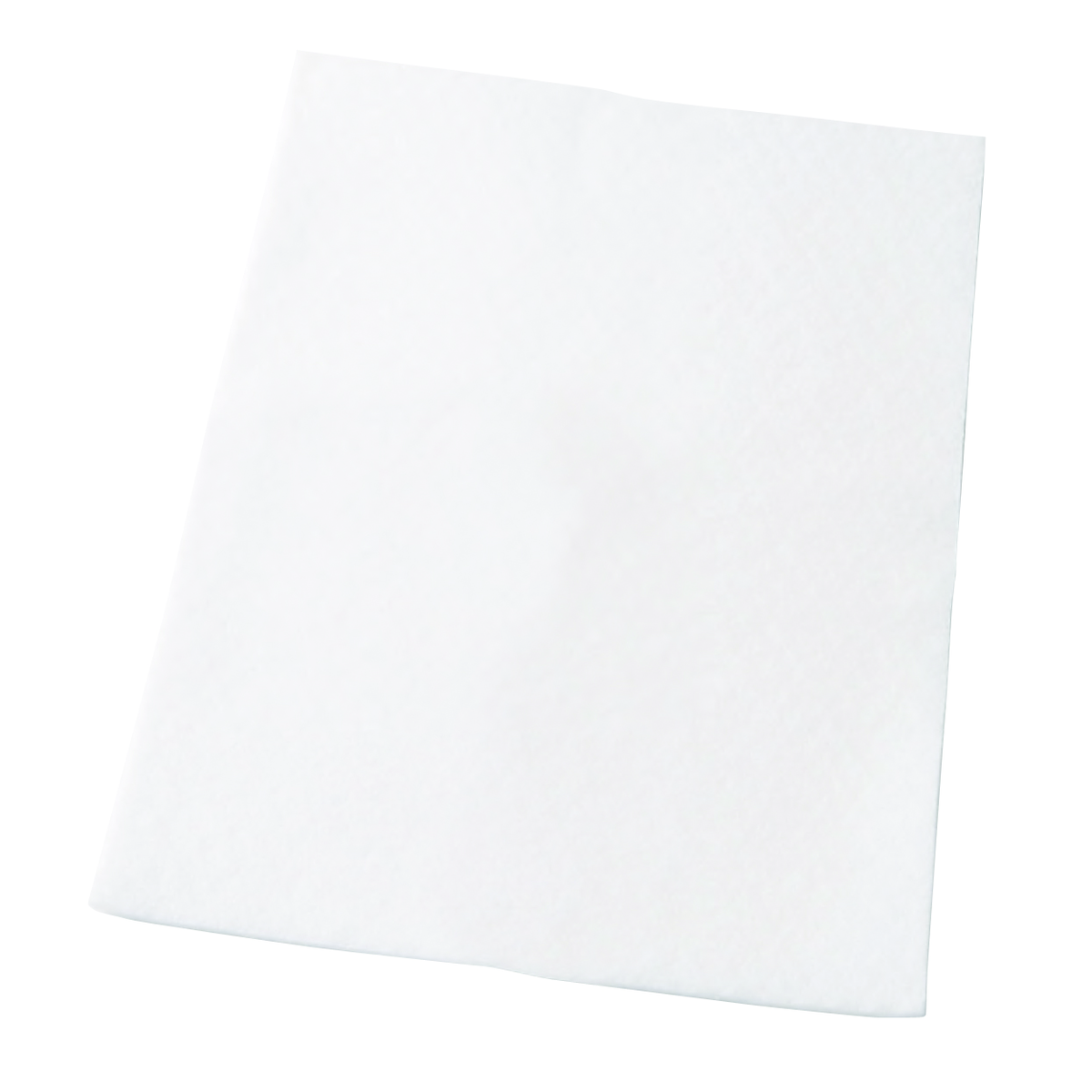 Un paño blanco y doblado con una textura sutil.