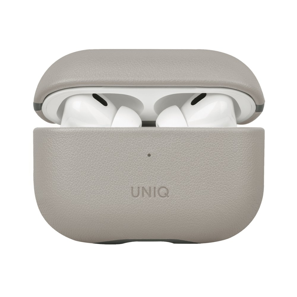 UNIQ Lyden DS AirPods Pro 2 (2.Nesil) Deri Kulaklık Kılıfı Bej