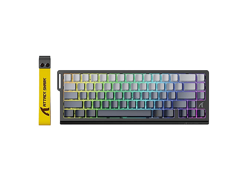 ATTACK SHARK X68 HE Hall Effect Rapid Trigger Mekanik Kablolu Oyuncu Klavyesi Black Gradient