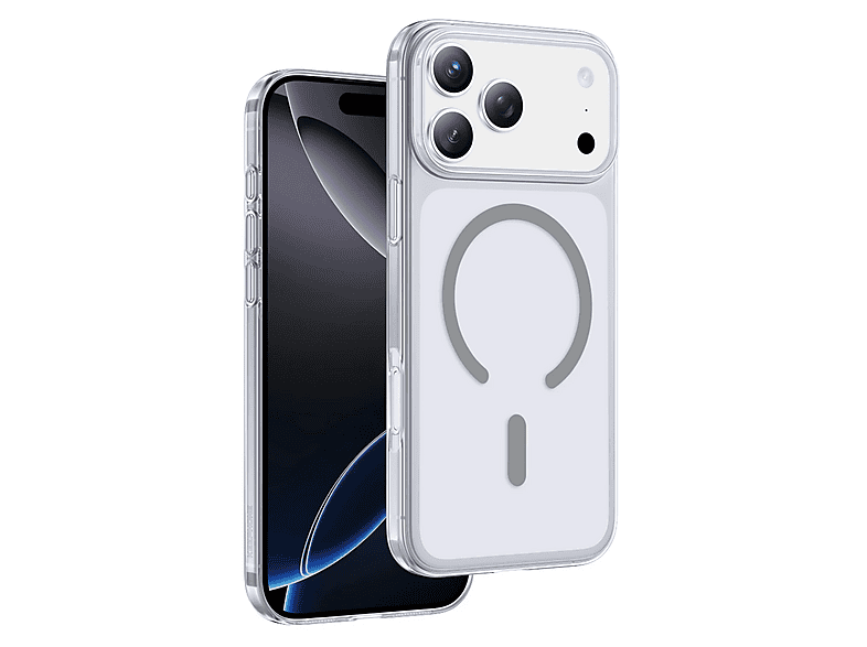KEEPHONE X-Crystal Slim iPhone17 Pro Max MagSafe Telefon Kılıfı Gri