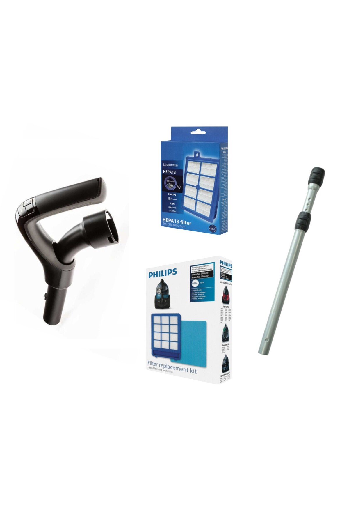 POPULER Philips FC9911 Marathon Ultimate Uyumlu  Kumanda + Boru + Filtre Seti