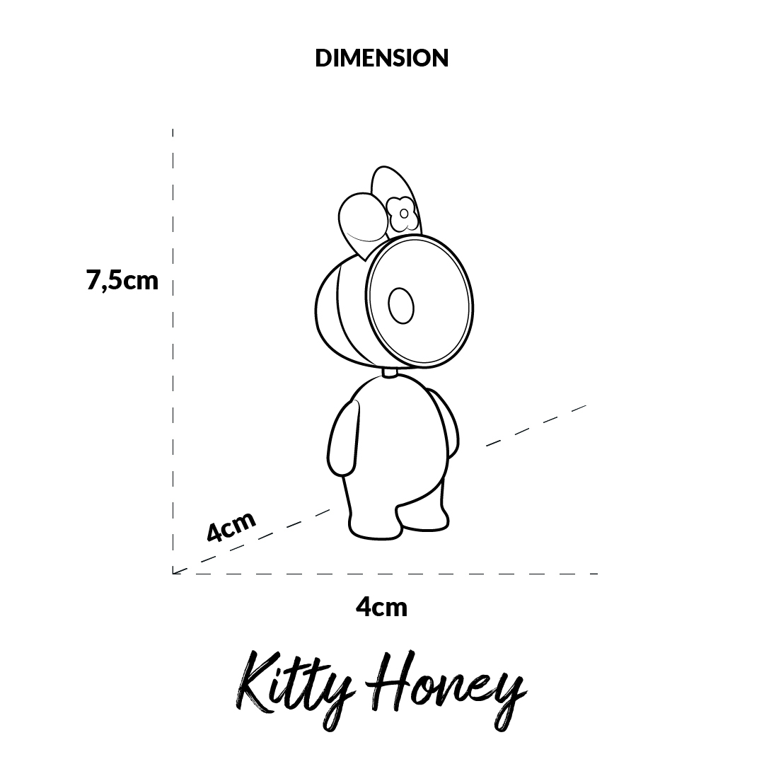 Disegno di una figura con dimensioni: 7,5 cm di altezza, 4 cm di larghezza.