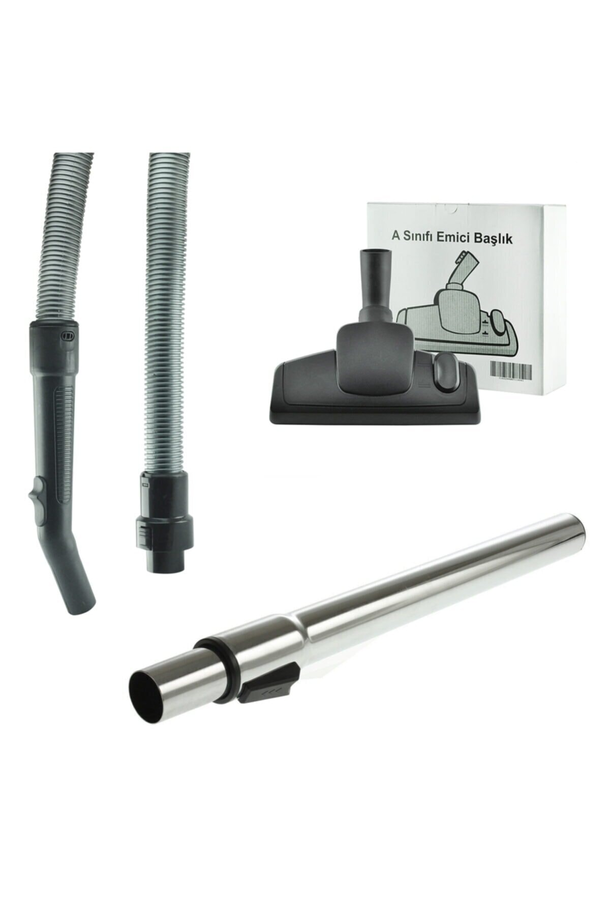 POPULER Arçelik S 4240 C Uyumlu  Süpürge Hortumu+Metal Boru Emici Set
