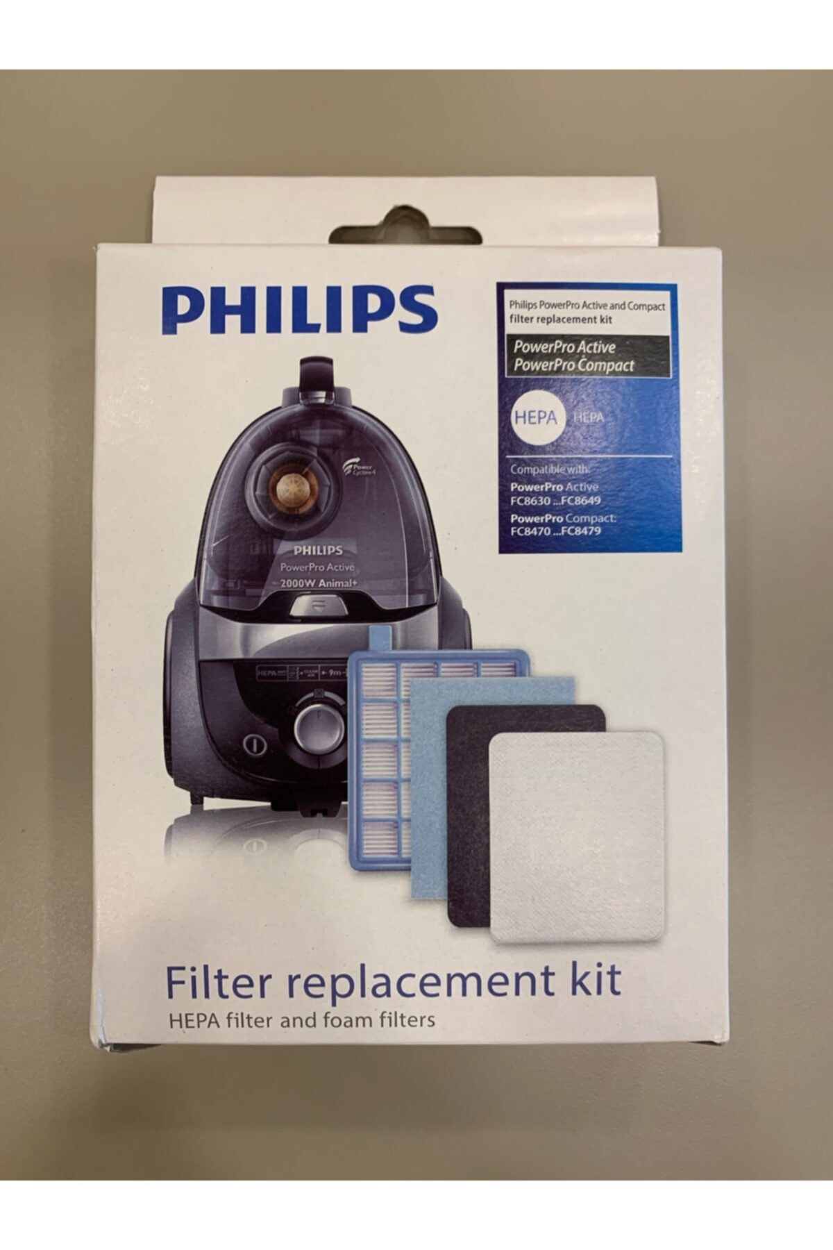 POPULER Philips Power Pro Active / Compact Uyumlu  Filtre Seti