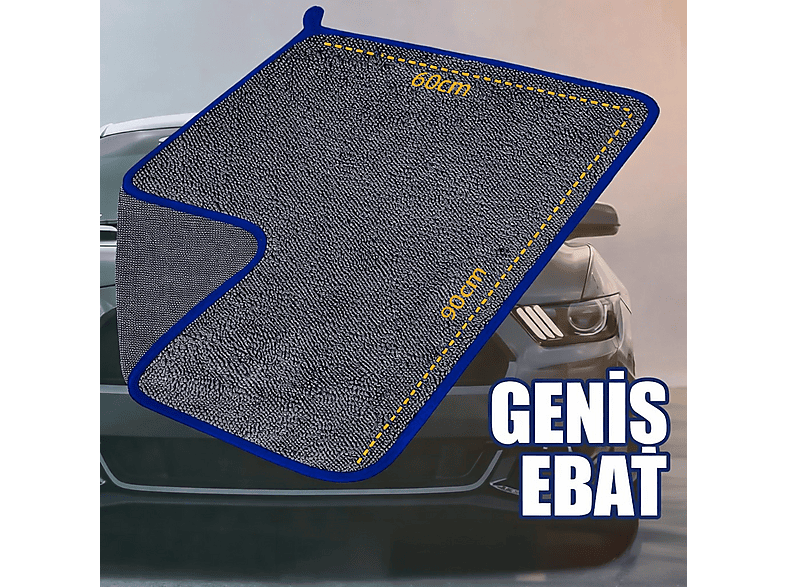 ARWAY TW3 Ultra Su Emici XL (60×90 cm) 600 GSM Mikrofiber Araç