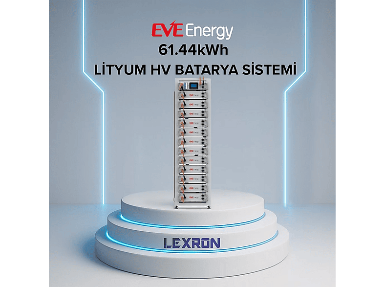 LEXIP Lexron EVE 61.44kWh Lityum HV (Yüksek Voltaj) Batarya Sistemi Akü