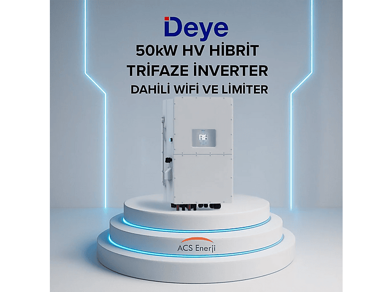 LEXIP Lexron Deye 50kw Hibrit Trifaze İnvertör Hv İnverter