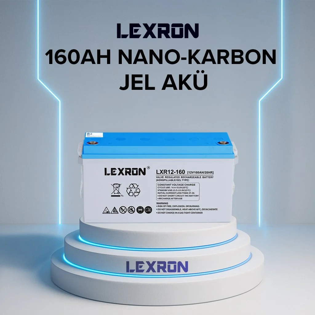 LEXIP Lexron 160AH-12V Nano-Karbon Jel Akü