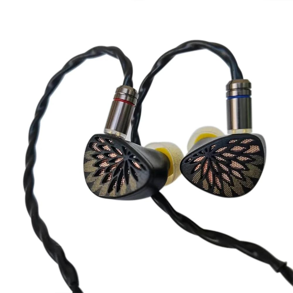 TANGZU YuXuanJi 10mm TPLX Topoloji Sürücülü Open-Back IEM Kulaklık (Type-C) Kablolu Kulak İçi Kulaklık Siyah