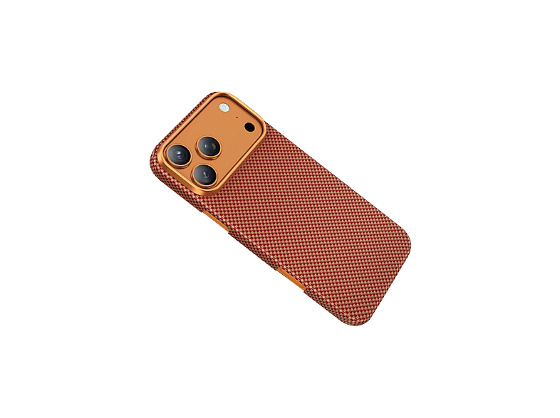 KEEPHONE Kevlar Norra iPhone 17 Pro Max MagSafe Telefon Kılıfı Turuncu